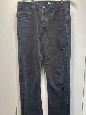 Vintage Levi's 505 Regular Fit Black Denim Jeans W32 L30